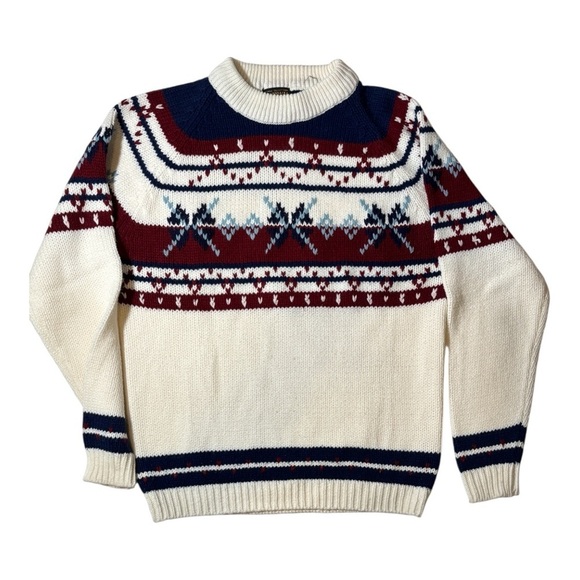 Other - Vintage Alpine Mens Fair Isle Après Ski
Size XL Sweater Classic Preppy Grandpa